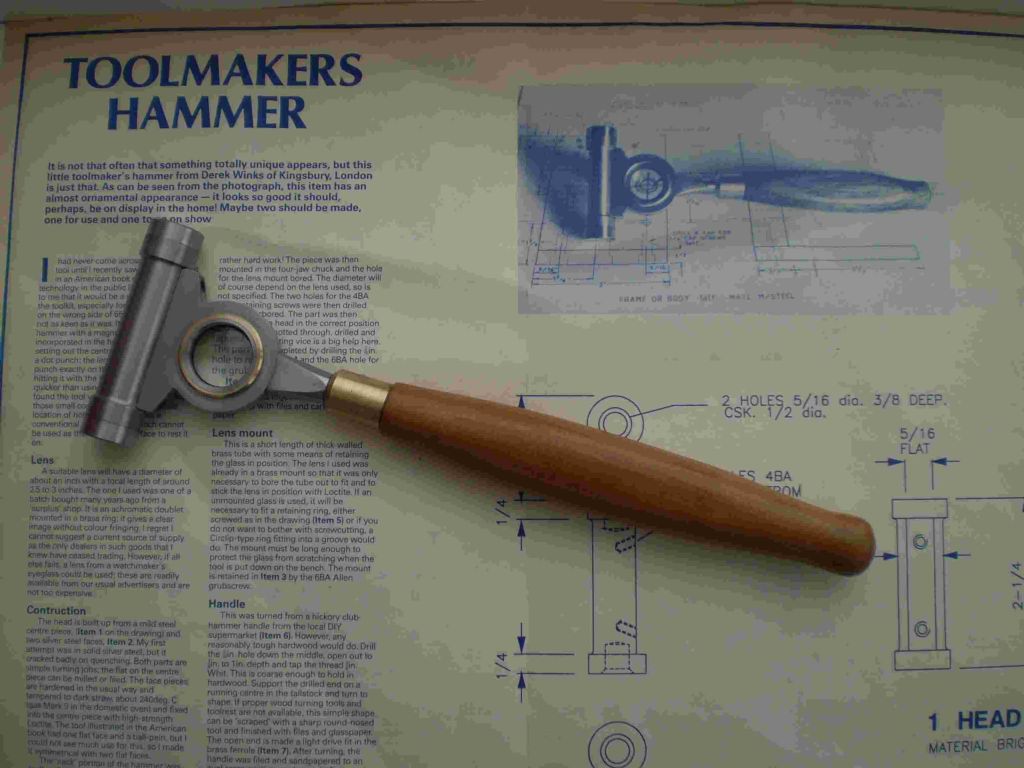 Derek Speddings Toolmakers Hammer